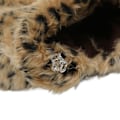Miniatyrbillede 4 af 8: Kæledyrs Leopard Print Kappe Sød Retro Stilfuld Hvalpe Plysjakke til Efterår og Vinter