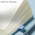 Miniatyrbillede 3 af 5: 2-pak Lined Journal Notebook, Hardcover PU Læder Notebook, A7, Lille Lomme Notebook Bulk
