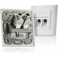 Miniatyrbilde 5 av 5: 12x Modul Keystone CAT 6a Jack - Skjermet STP RJ45-kontakt Snap-In Montering Rå Kabel CAT 500Mhz 10GBit/s