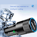 Pikkukuva 5 / 5: Musta USB-autolaturi, Total Dual Type C PD -autolaturi Power Delivery & Quick Charge 3.0 iPhone 11/11 Pro/11 Pro MAX/XS/XR/X/8:lle, iPadille