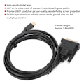 Miniatyrbillede 5 af 5: Mini Displayport til DVI Konverteringskabel DP Han til DVI Han Kabel til Computer Projektor, Sort