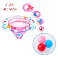 Miniatyrbild 3 av 5: Simbaby Float för Pool, Baby Boat med Aktivitetscenter Uppblåsbar Pool Float, Baby Bad Säkerhetssäte Dubbel Airbag Simringar för Spädbarn