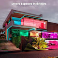 Miniatyrbillede 4 af 5: LED Strip 15m, LED Soveværelse Multicolor LED Strip 5050 RGB LED Lys, LED Strip med Fjernbetjening Bluetooth App til at Kontrollere LED Strippen i