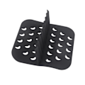 Miniatyrbillede 3 af 5: Airfryer Tilbehør Firkantet Airfryer Bageform med Silikonemåtte Airfryer Silikone Bageform, Sort
