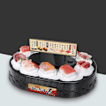Pikkukuva 5 / 5: Pyörivä Cupcake-kone Automaattinen Pyörivä Esittelypöytä Keinutaso Lasten Syntymäpäivälahjoihin Sushi