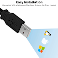 Miniatyrbillede 4 af 5: USB IEEE 1284 printerledning standard CN36 interface USB til parallelportledning kabel Printerkabeladapter (CB-CN36)