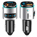 Pikkukuva 2 / 5: V5.0 Bluetooth FM-lähetin autoon, QC3.0 & LED-taustavalaistu langaton Bluetooth-sovitin musiikkisoitin/autosarja handsfree-puheluilla