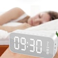 Miniatyrbild 4 av 5: Väckarklocka för sovrum/kontor, digital klocka med Bluetooth-högtalare, väckarklocka för tunga sovare