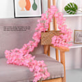 Miniatyrbilde 10 av 10: 1.8m 256 Simulerte Kunstige Sakura Blomster Girlander Hengende Ranker for Vår Hjem Rom Bryllupsfest Dekor