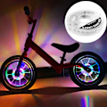 Miniatyrbillede 2 af 5: Smarte lysfølsomme cykelhjul lygter USB genopladelige hjuleger lygter