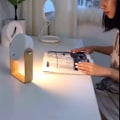 Pikkukuva 4 / 5: Kosketusyövalaisin, USB ladattava LED johdoton pöytävalaisin, 360° kääntyvä kannettava kokoontaitettava lyhty telttavalaisin lukemiseen, retkeilyyn ja
