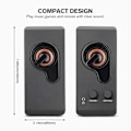 Miniatyrbilde 3 av 5: Datamaskinhøyttalere, PC-høyttaler Stereo Lyd USB-drevet Multimediehøyttaler med Fargerikt LED-lys for Stasjonær PC Bærbar PC (To Pakker)
