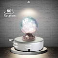 Miniatyrbillede 3 af 5: 7 LED display stand til krystaller glaskunst figur 7 farvet smykke roterende stand 90 roterende lampeholder tinker
