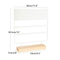 Miniatyrbillede 5 af 5: Øreringeholder Display Stativ 3-Tier Ørestik Holder Smykke Organizer Ørestik Øreringeholder 144 Huller med Træbase Stativ Display Stativ til Kvinder