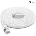 Miniatyrbild 1 av 5: Cat6 Platt Skärmad RJ45 Ethernet Patch Nätverkskabel Pläterad Kontakt STP Ledningar för Hög Hastighet Dator Router Ethernet LAN Nätverk