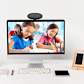 Miniatyrbilde 3 av 5: 1080P Webkamera med Mikrofon, Driverfri USB HD Webkamera for PC/Mac/Laptop/MacBook/Nettbrett