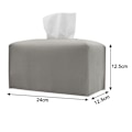 Miniatyrbillede 5 af 5: Servietboks Cover, Moderne Dekorativt Læder Rektangulær Servietboks Etui Organizer Holder til Toiletbord, Natborde, Stue, Kontor