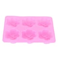 Miniatyrbillede 4 af 5: 6-rums Pink Katteklo Formet Form Tegneserie DIY Håndlavet Kage Chokolade Brødform til Bagning