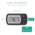 Miniatyrbild 5 av 5: Vattentät kylskåpstermometer, digital frysrumstermometer, max/min-registreringsfunktion stor LCD-skärm och magnetisk baksida för kök,