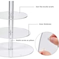 Miniatyrbillede 3 af 5: Cupcake Stand, 4-lags kageopsats, Rund akrylstander til bryllup, fest, fødselsdag, babyshower og kagedesserter