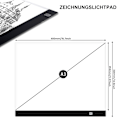 Miniatyrbilde 2 av 5: LED Lysplate A3, Tegnebrett A3 Bærbar LED, LED Tegnebrett, med Justerbar Lysstyrke