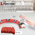 Miniatyrbild 3 av 6: USB-laddningsbar orm kattleksak med intelligent sensor