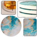 Miniatyrbillede 3 af 5: Absorberende keramiske sten coasters, Guldsmed, Sten coasters