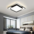 Miniatyrbilde 5 av 5: LED Plafondlampe, Diameter 52CM Moderne Firkantet LED Taklampe, 48W Kontinuerlig Dimbar Taklampe med Fjernkontroll for Stue