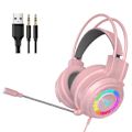 Miniatyrbillede 1 af 5: Gaming Headset Hovedtelefoner med Surround Sound - til PS4, PC, Xbox One, Støjreducerende Over Ear Gaming Headset med Mikrofon, Cool Lys, Komfortabel