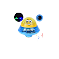 Miniatyrbild 7 av 7: Barn flytande badleksak Vattenleksak med ljus, automatisk induktions sprinkler Baby Game Vattenbadleksak för spädbarn Småbarn Fest - Gul