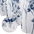 Miniatyrbillede 6 af 7: Bruseforhæng i stof 183x183 cm Tungt vægtet blomster bruseforhæng vandtæt polyester brusekabineforhæng med 12 kroge til badeværelsesbrusere,