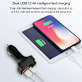 Pikkukuva 2 / 5: Bluetooth 5.0 Autosarja LED-digitaalinäytöllä, langaton FM-lähetin autoon, kaksois-USB-ulostulo, tukee U-levyä/SD-äänisovitinta, vastaanotin, äänikehote