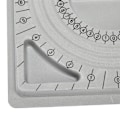Miniatyrbilde 4 av 5: Armbåndsdesignbrett Flokket Perlebrett Armbånd Perling Smykker Organizer Brett Design DIY Håndverktøy (Halskjedeperler/Armbånd Perlebrett)