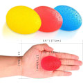 Miniatyrbild 4 av 5: 3- Grip Ball - Röd+Blå+Gul - Äggformad