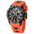 Miniatyrbillede 2 af 7: Herreure Quartz Urværk Chronograph Dato Kalender Silikonerem 30M Vandtæt Sort Blå Herreure Armbåndsur Gaver til Mænd