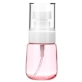 Miniatyrbild 2 av 2: U-formad sprayflaska med tjock botten och ultrafint dimspray, kosmetikflaska 30 ml (transparent rosa)
