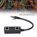 Miniatyrbillede 8 af 8: RJ45 Splitter Adapter 1 Han til 2 Hun Port Ethernet-stik til Netværk Hjemmekontor