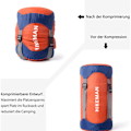 Miniatyrbilde 3 av 5: Kompresjonspose, 40 % mer lagringsplass Vanntett og ultralett oppbevaringspose for sovepose - Plassbesparende utstyr for camping, fotturer, reise