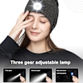 Miniatyrbild 4 av 5: Bluetooth-headset LED-lamphatt utomhus nattlöpningsbelysning röd blå blinkande varningslampa