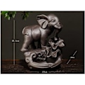 Miniatyrbilde 5 av 5: Elefant Røkelsesholder med 20 Refluks Røkelseskjegler, Asiatisk Keramisk Refluks Røkelsesbrenner Røkelsesholder