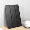 Miniatyrbillede 3 af 5: Smart Case til iPad Air 2, Smart Case Cover Gennemsigtig Frostet Bagside Magnetisk Cover med Auto Sleep/Wake Funktion - sort