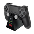 Miniatyrbillede 2 af 5: PS4 Controller Oplader DualShock 4 Controller Opladestation Dock, 4 Opladningsstand til PS4 / PS4 Slim / PS4 Pro Controller