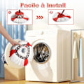 Miniatyrbild 4 av 5: 3 st mopprefill för mopphuvuden kompatibla med Vileda Turbo EasyWring och Clean - Enstaka mikrofibermoppbyte med fransar för Vileda