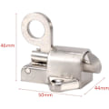 Miniatyrbillede 2 af 5: Holdbar lås i zinklegering, hardware, fjederbelastet dørbolt med trækring, rebound, renoveringsartikler