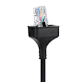Miniatyrbillede 3 af 3: 8 Pin 50cm Mikrofonkabelledning til Kenwood Radio Sort
