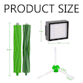 Miniatyrbilde 5 av 5: Kompatible reservedeler for iRobot Roomba E5 E6 E7 i7 i7+ i8 i8+ j7 j7+ i6 i6+ i4 i4+ i3 i3+ Støvsuger, erstatningsfiltre og børstesett for