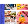 Miniatyrbild 6 av 6: Sensorisk interaktiv leksak, Busy Board textil, Montessori, Väska typ bok, För resor, rosa