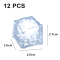 Miniatyrbillede 2 af 5: Lysende LED Isterninger (12) White