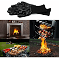 Miniatyrbild 3 av 5: 2-pack ugnshandskar, 1472°F värmebeständiga handskar, XL-storlek grillhandskar, halkfria silikon BBQ-handskar, säkra matlagningshandskar för matlagning för män, ugn