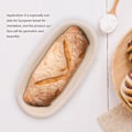 Miniatyrbillede 5 af 5: Håndlavet Ubleget Naturlig Rør Proofing Kurv Dej Brødbagning, 25x14.5x8cm
